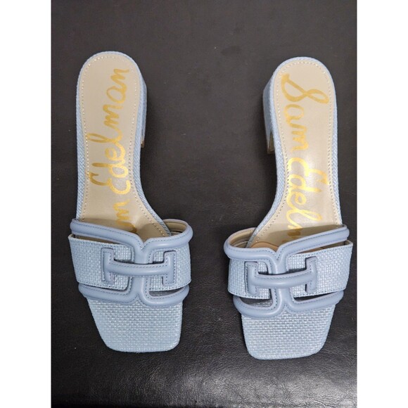 Sz 6.5 - Sam Edelman Waylon Sandal Sky Blue - Picture 3 of 9